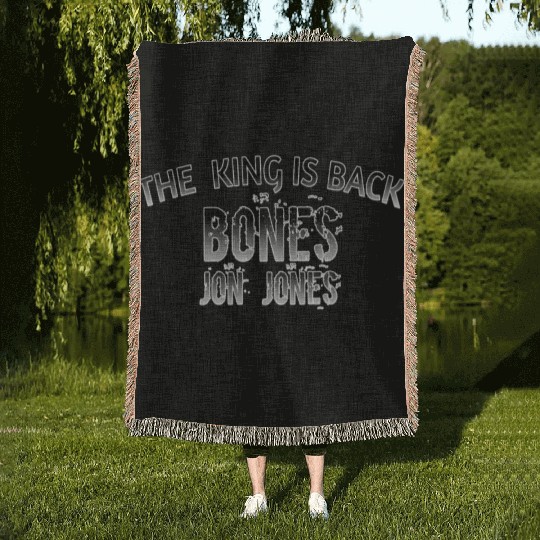 Unbroken Jon Jones Woven Blankets
