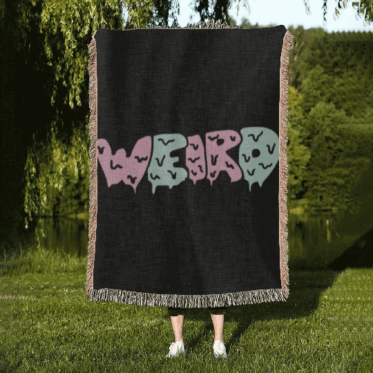 Weird Crop Top Womens Tumblr Dope Grunge Indie Hip Woven Blankets