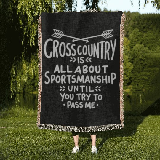 Cross Country Running Woven Blankets