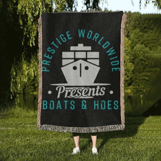 Prestige Worldwide Boats and Hoes Woven Blankets