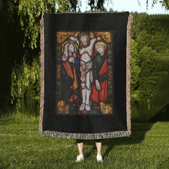 Scenes from the life of the Virgin Mary Woven Blankets