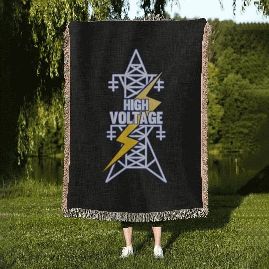 electrical power engineer Woven Blankets gifts