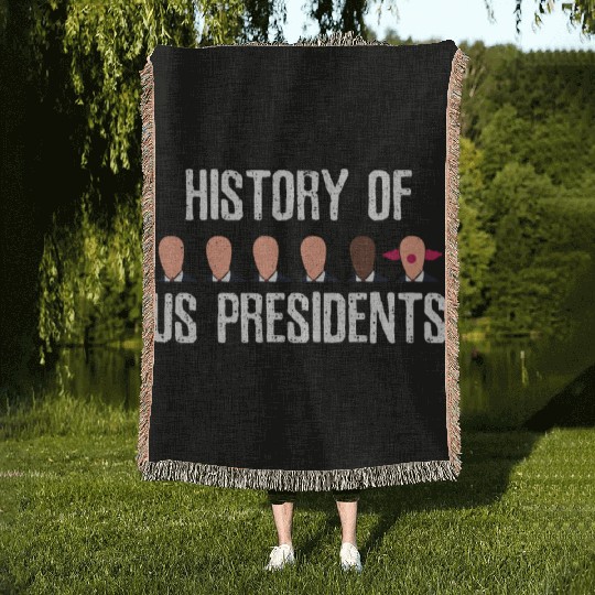 Anti Trump Woven Blankets