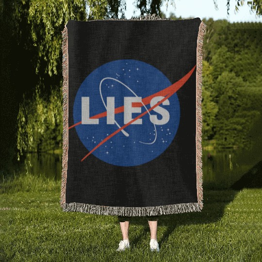 Nasa Lies Gifts Woven Blankets