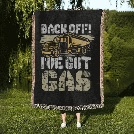 Truck Driver Got Gas Woven Blankets