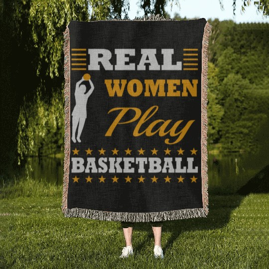 Women basketball basketball player Woven Blankets