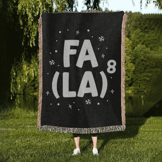 Fa La La Math Teacher Christmas Woven Blankets Gift Idea