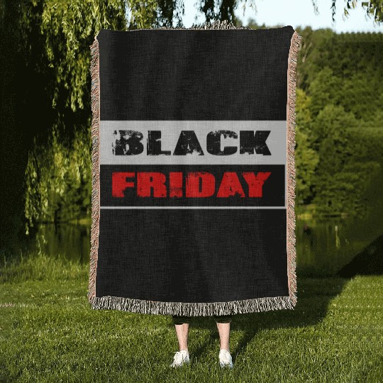 Black Friday Woven Blankets