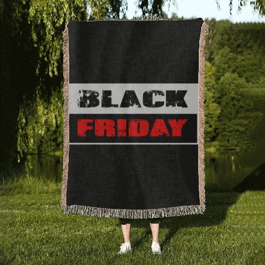 Black Friday Woven Blankets