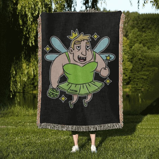 Tooth Fairy tales funny mouth Magic Kids Gift Woven Blankets