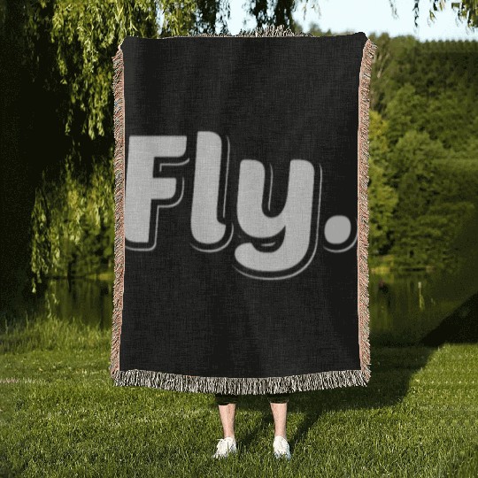 Fly Aviation History Month Aviator Pilot Flying Woven Blankets