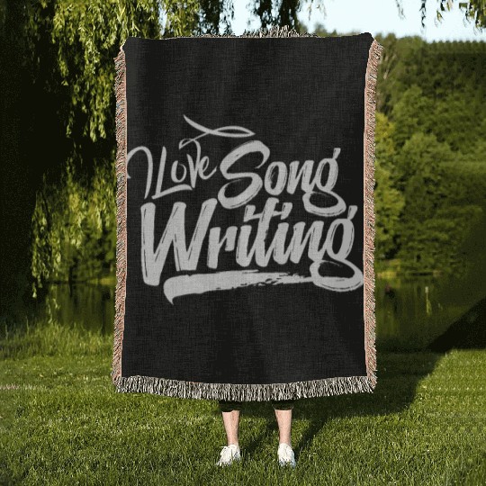 Songwriter Songwriting Writing Song Writer Compose Woven Blankets