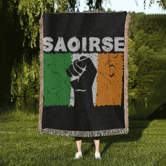 Saoirse Irish Republican Conservative Capitalist I Woven Blankets