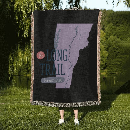 Long Trail - Vermont, USA Woven Blankets