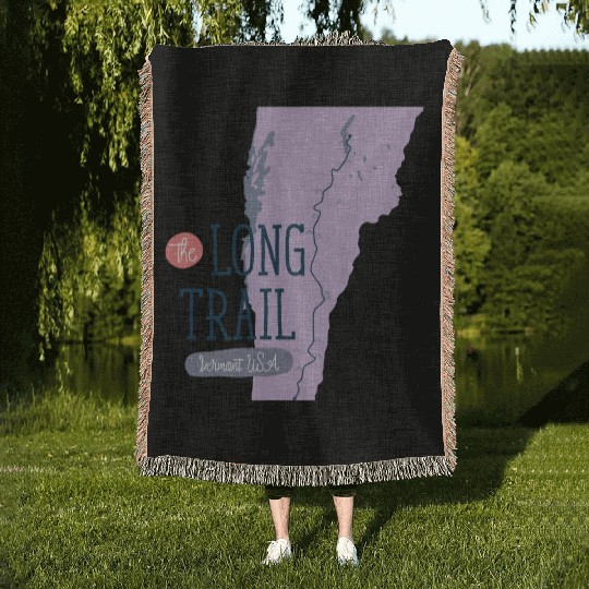 Long Trail - Vermont, USA Woven Blankets