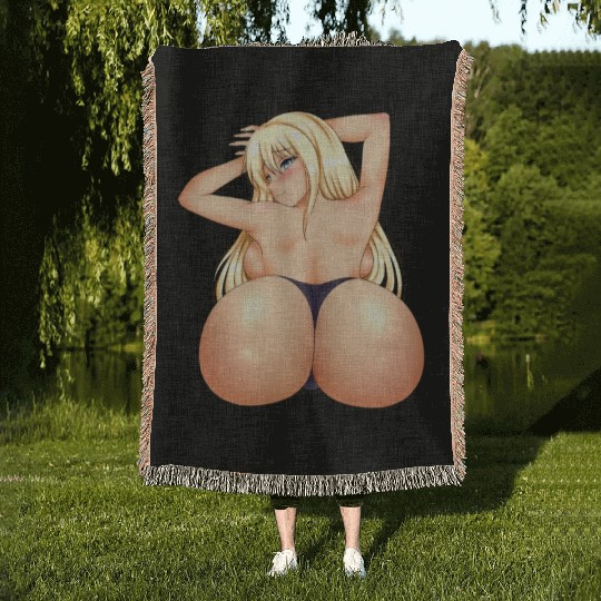 hen Manga Anime Waifu japanese sexy Girl Ahegao Woven Blankets