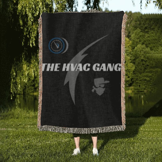 The Hvac Gang Woven Blankets