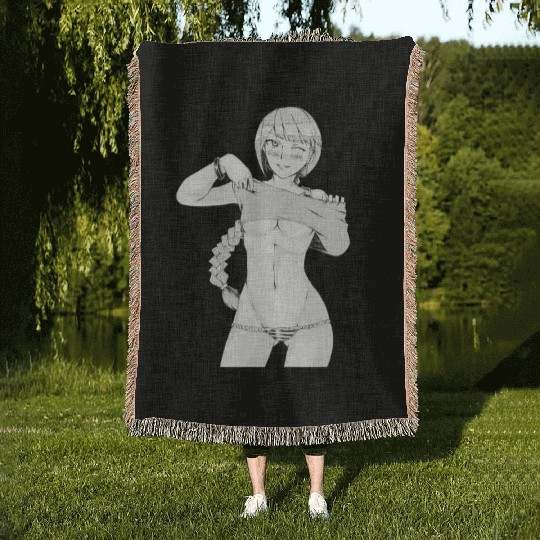 hen Manga Anime Waifu japanese sexy Girl Ahegao Woven Blankets