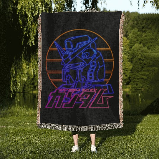 gundam rx 78 Woven Blankets