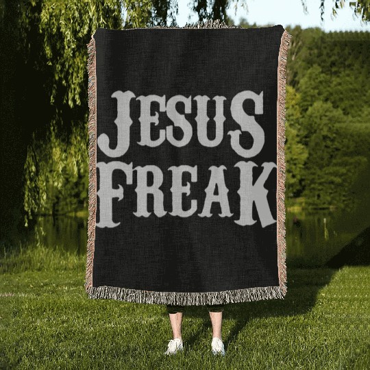 Jesus freak Woven Blankets
