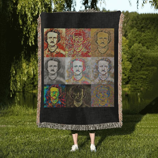 Unique Portrait Reveals Young Edgar Allan Poe Woven Blankets