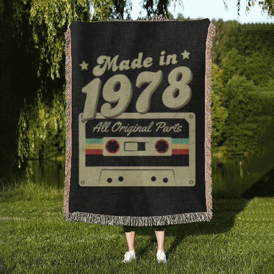 Made in 1978 Woven Blankets