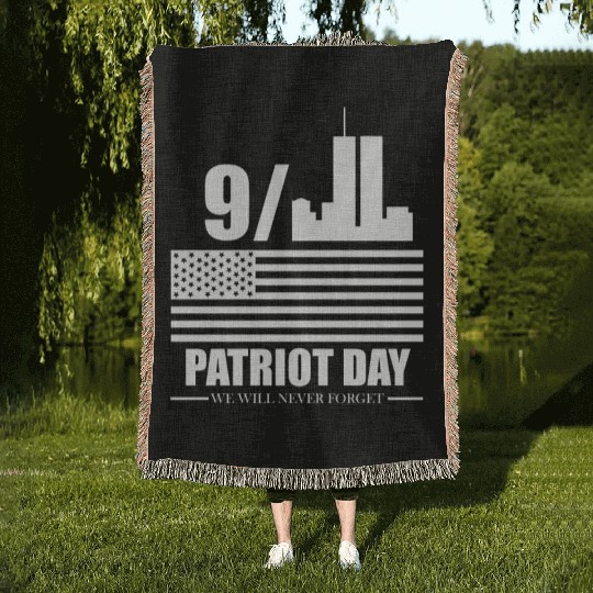 9 11 Patriot Day Woven Blankets