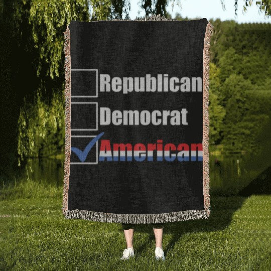 Republican Democrat American Patriotic Anti Woven Blankets