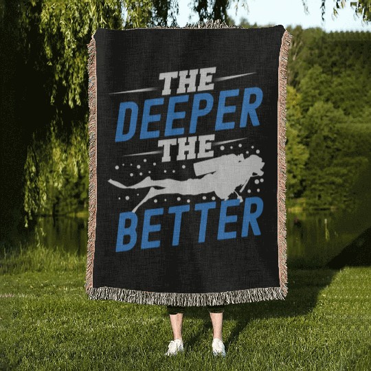 Scuba Diving Woven Blankets