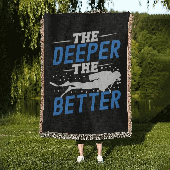 Scuba Diving Woven Blankets