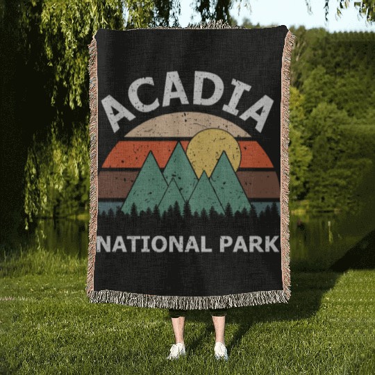 Acadia National Park Gift Woven Blankets