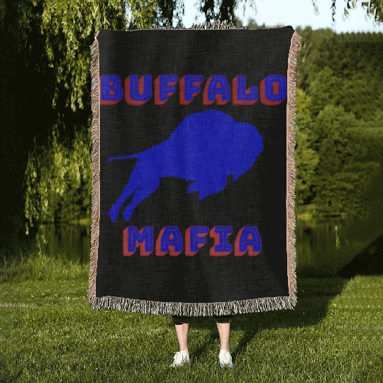 Bills Mafia Woven Blankets Makes A Great Gift For Buffalo Spo