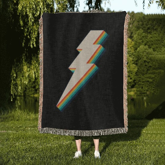 Lightning Bolt Woven Blankets