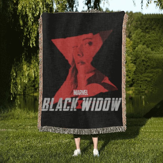 Marvel Black Widow Natasha Romanoff Hourglass Woven Blankets