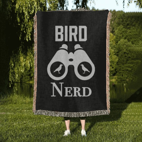 Bird Nerd Woven Blankets