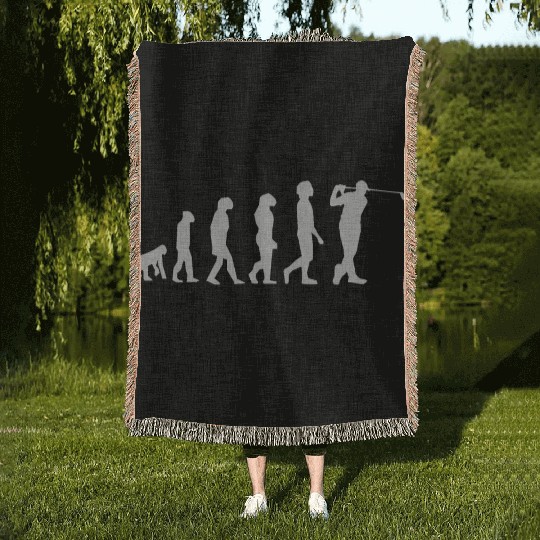 Golf evolution Woven Blankets