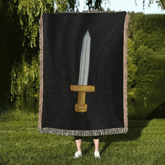 Robin Hood Sword Woven Blankets