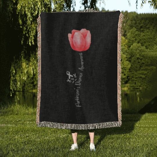 Parkinson Disease Awareness Tulip April National M Woven Blankets
