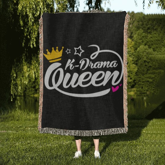 Kdrama Lover Korean Drama Fan Queen Mom Daughter Woven Blankets