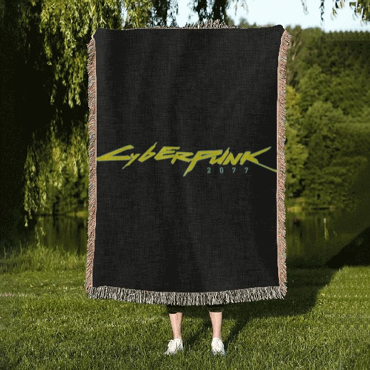 best selling CybERPuNK 2077 Woven Blankets,free hugs shi