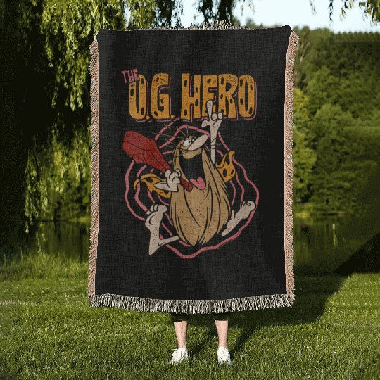 Captain Caveman Og Hero Gift Woven Blankets