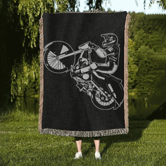 Ice Speedway - Speedway on Ice Woven Blankets