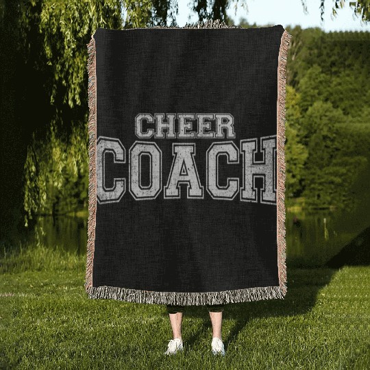 Cheer Coach Cheerleading Coaches Team Woven Blankets
