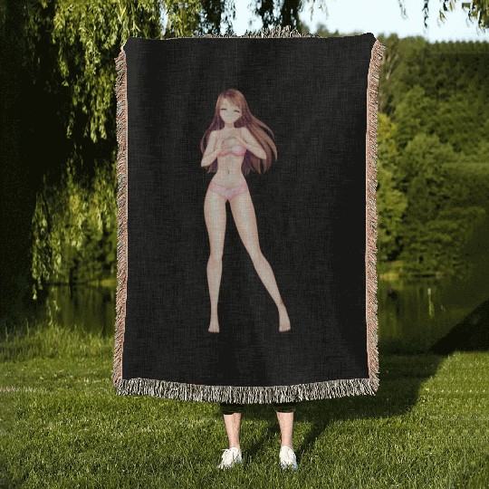 hen Manga Anime Waifu japanese sexy Girl Ahegao Woven Blankets