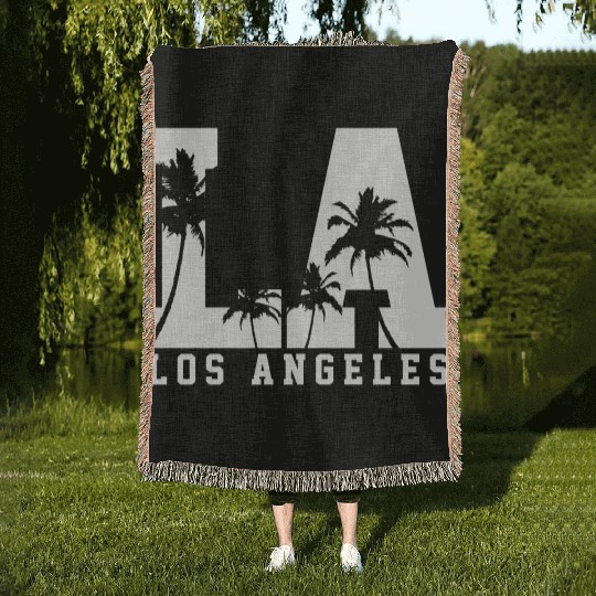 Los Angeles La California Gift Woven Blankets