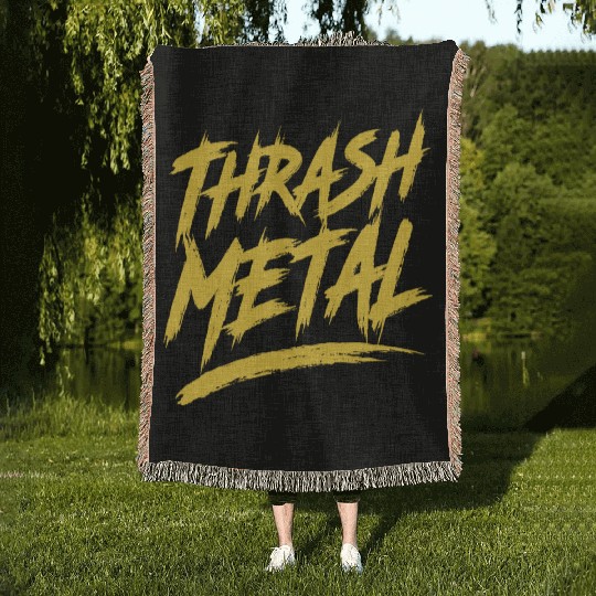 Thrash Metal Woven Blankets