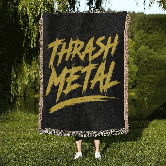 Thrash Metal Woven Blankets