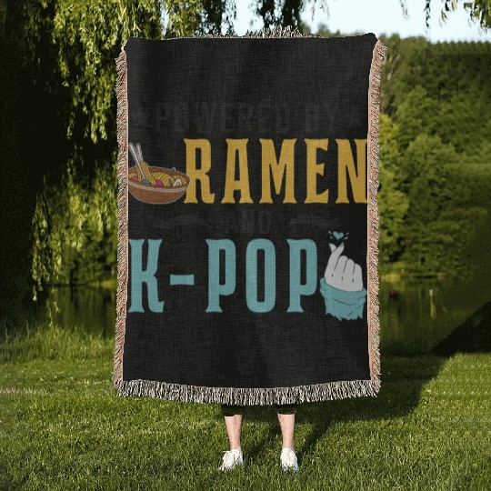 Korean Pop Ramen K-POP South Korea Gift Woven Blankets