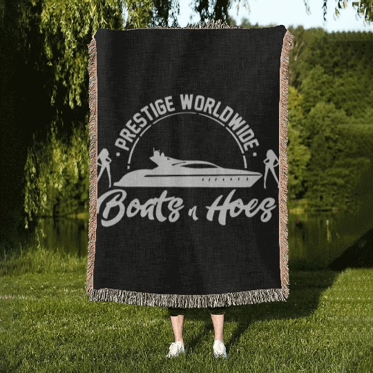boats and hoes Woven Blankets step brothers