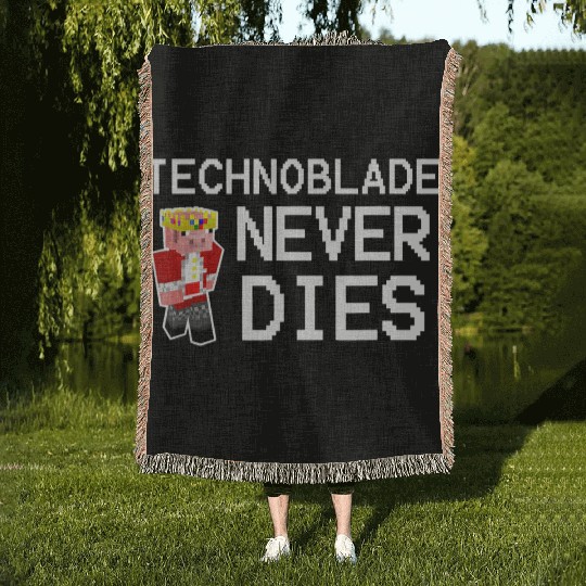 Technoblades Never Dies Video Game Gaming Woven Blankets